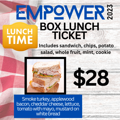 Empower Saturday Lunch: Turkey Club Sandwich Box Lunch